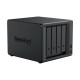 Мрежов сторидж Synology NAS DS925+, за 4 диска, AMD Ryzen V1500B, 4GB DDR4 SODIMM