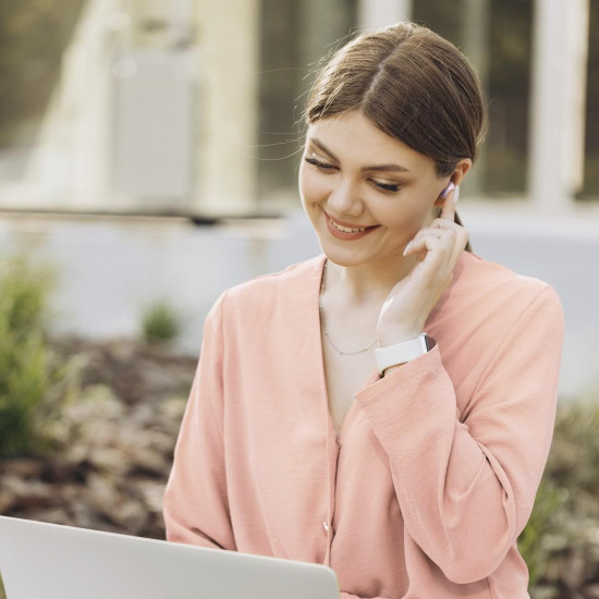 Hama “Freedom Buddy II” Bluetooth® Headphones, TWS, Earbuds, Voice Control, pink