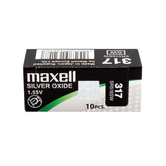 Button Battery Silver MAXELL SR516 SW /317/  1.55V