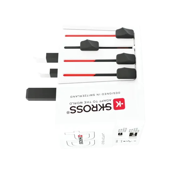 Skross универсален адаптер 220V , 30W, бял