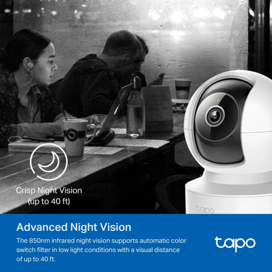 Home Security WiFi Camera TP-Link Tapo C232, 3K 5Mp with AI, Pan/Tilt, LAN, WiFi, SDmicro, night vision