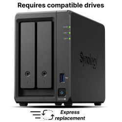 Мрежов сторидж NAS Synology DS725+, за 2 диска 3.5