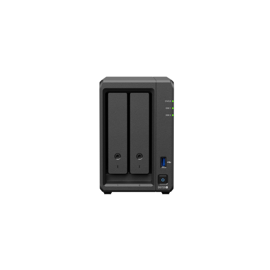 Мрежов сторидж NAS Synology DS725+, за 2 диска 3.5
