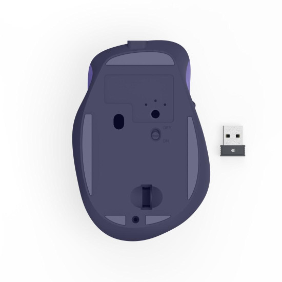 Hama “WM-500” Wireless Mouse, Ergonom., 6 Buttons, No Click Noise, Battery, purple