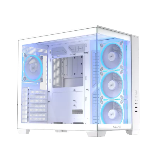 Case ASUS A32 PLUS Tempered Glass + 4 ARGB Fans - White