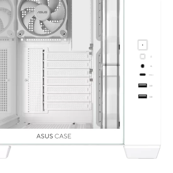 Case ASUS A32 PLUS Tempered Glass + 4 ARGB Fans - White