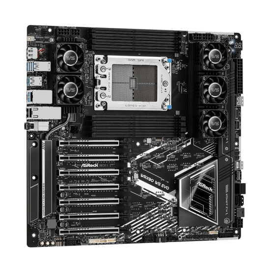 Дънна платка ASROCK WRX90 WS EVO, Socket sTR5, ATX, 8xDDR5