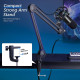 Microphone with Boom Arm FIFINE T658 Dynamic RGB - Black