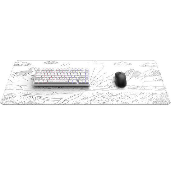 Mousepad Dark Project - Nostra White XL