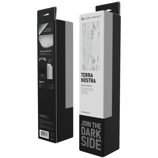 Mousepad Dark Project - Nostra White XL
