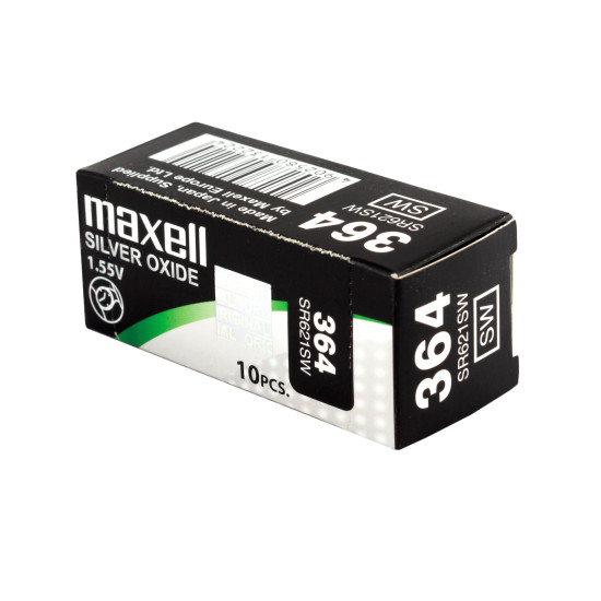 Button Battery Silver MAXELL SR621SW / 364 / AG1 /