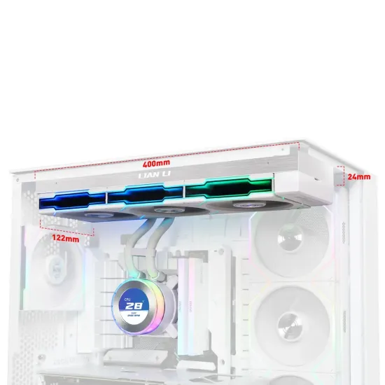 CPU Cooler Lian Li HydroShift II LCD-C 360TL ARGB - White