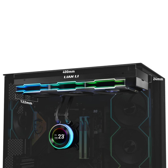 CPU Cooler Lian Li HydroShift II LCD-C 360TL ARGB - Black