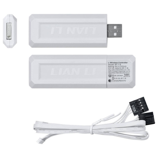 3Pack Fans Lian Li UNI FAN SL-INF Wireless ARGB PWM Reverse - 120 mm White + Controller