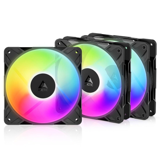 Fan set 3-pack ARCTIC P12 Reverse Pro A-RGB 120mm PWM - 120x120x25 ACFAN00333A