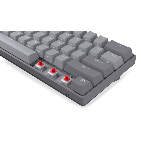 Endorfy механична клавиатура Thock V2 Compact, PBT, Endorfy Red switch, US Layout