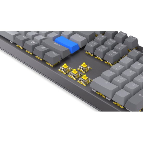 Endorfy механична клавиатура Thock Wireless V2 Full Size, PBT, Endorfy Yellow switch, US Layout