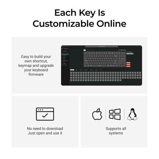 Mechanical Keyboard Keychron C1 Pro 8K QMK - Super Red Switch