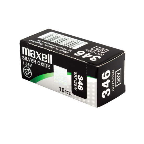 Button Battery Silver MAXELL SR712 SW 1.55V / 346