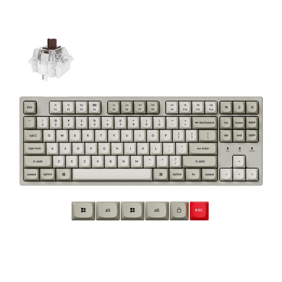 Mechanical Keyboard Keychron C1 Pro 8K QMK - Super Brown Switch