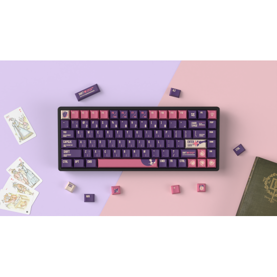 Капачки за механична клавиатура Keychron Cherry Profile Dye-Sub PBT Full Keycap Set - Lunar White