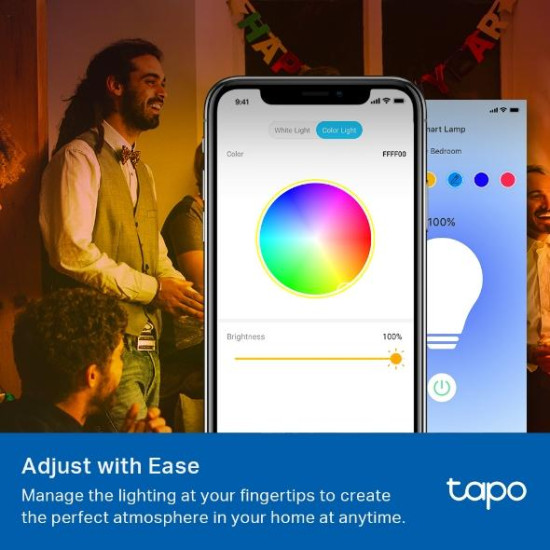TP LINK TAPO L530E Смарт крушка   RGB 8.7W 806LM