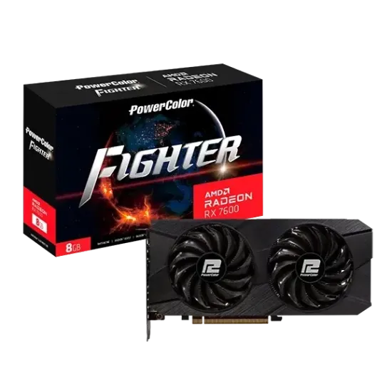 Graphic card POWERCOLOR RX 7600 Fighter V2 8GB GDDR6