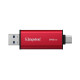 Флаш памет Kingston Dual USB-A/C Portable SSD 512GB - Black/Red