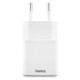 Hama Fast Charger, 1x USB-C, 1x USB-A, Mini-Charger, PD, 20 W, white