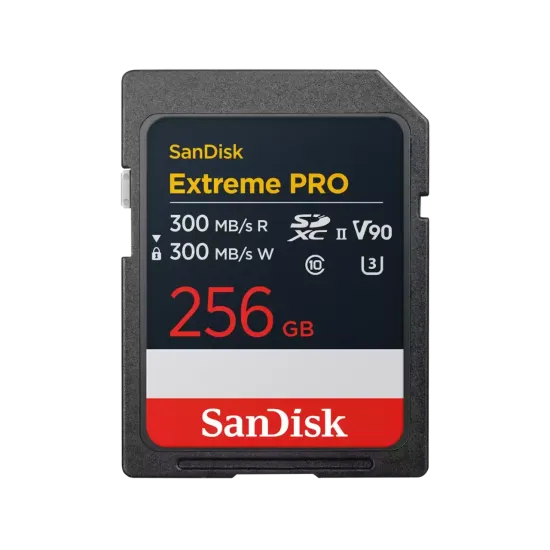 SanDisk Memory card Extreme Pro SDXC 256GB, 300MB/s, V90 UHS-II