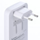 Hama Fast Charger, 2x USB-C, 1x USB-A, Flat Mini Charger, PD, 65 W, wht