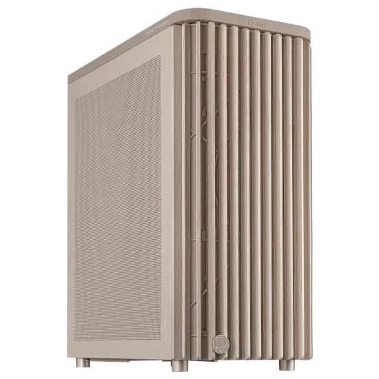 Case ASUS ProArt PA401 Wood Edition Beige - Mesh Panel