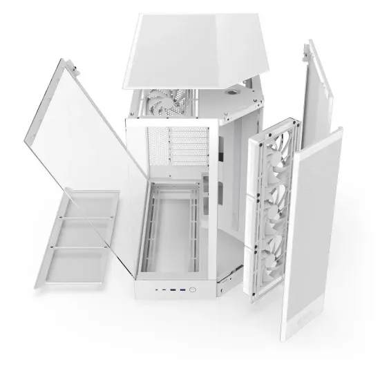 Case NZXT H9 Flow Dual-Chamber - White