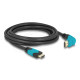 Delock Cable HDMI, 90°, 48 Gbps 8K 60 Hz, 3 м