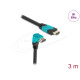 Delock Cable HDMI, 90°, 48 Gbps 8K 60 Hz, 3 м