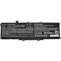 Laptop Battery for HP ZBook Studio G5, ZBook Studio X360 G5 5CN15PA, HSTNN-1B8H  LiIon 11,55V 8200mAh CAMERON SINO