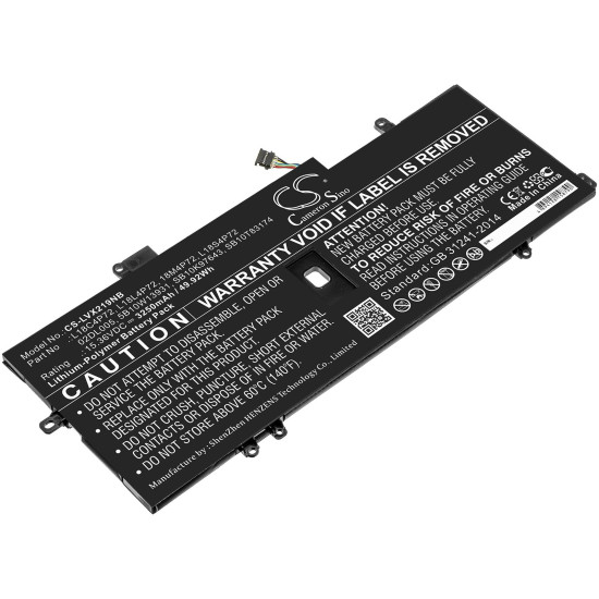 Laptop Battery for LENOVO ThinkPad X1 Carbon 2019, L18C4P72 LiPo 15.36V 3250mAh CAMERON SINO