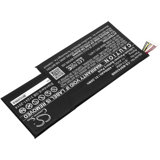 Laptop Battery for MSI GF63 , GF75, GS63, GS73  BTY-M6K  LiPo 11.4V 4500 mAh CAMERON SINO