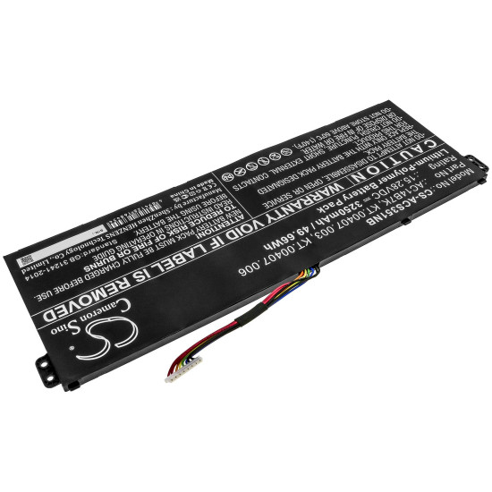 Laptop Battery for  ACER Aspire 5 A515-41G-18Z3, Nitro 5 AN515-41-F6VS, Swift 3 SF313-51-514S, AC14B7K, LiPO 15.28V  3250 mAh CAMERON SINO