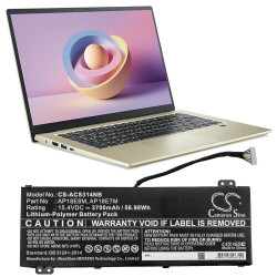 Laptop Battery for ACER ASPIRE NITRO 5 AN517-51-57NL, Nitro 7 AN715-51-58X1, Predator Helios 300 AP18E7M LiPo 15,4V  3700mAh CAMERON SINO