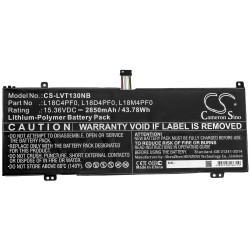 Laptop Battery for  LENOVO ThinkBook 13S-20R9005GSB, ThinkBook 14s-0RS002CAU   L18C4PF0  15.36V  2850 mAh CAMERON SINO