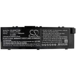 Laptop Battery for DELL Precision 15 7000, Precision 7510, 7520  0FNY7 LiIon 11.1V 7900mAh CAMERON SINO
