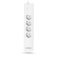 Hama Smart WLAN Power Strip, 4-Way, Indiv. Switchable, Overload Prot., 4x USB