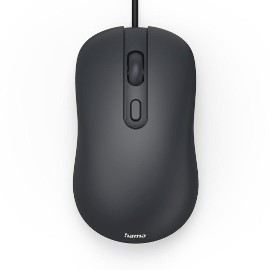 Оптична мишка HAMA CM-200, 4 бутонна, безшумна, с кабел, черна