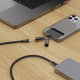 Hama USB-C Cable and Mobile Phone Strap, 2-in-1 Solution, 1.2 m, black