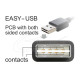 Кабел Delock EASY-USB-A 2.0 мъжко към USB Mini-B мъжко, 1m , черен