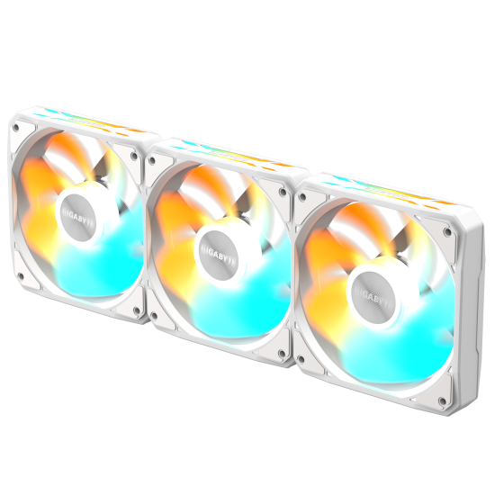 3-pack Fans GIGABYTE AORUS EZ CHAIN RVS FAN 120 ICE - 120x120x25mm ARGB
