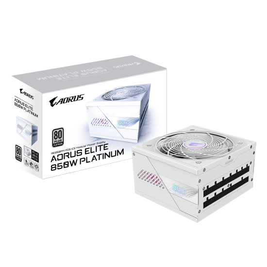 Power Supply Gigabyte AORUS ELITE P850W ICE 80+ Platinum, PCIe 5.0