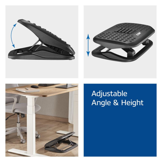 ACT Ergonomic Height Adjustable Footrest with Massage Rollers