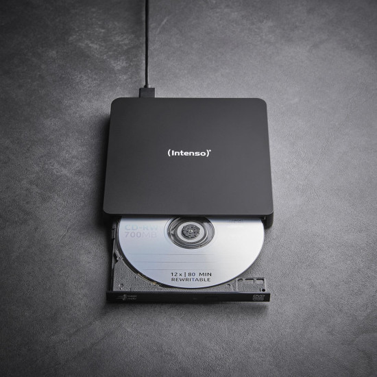 Slim Intenso EOD500D recorder, external USB 3.2, black color